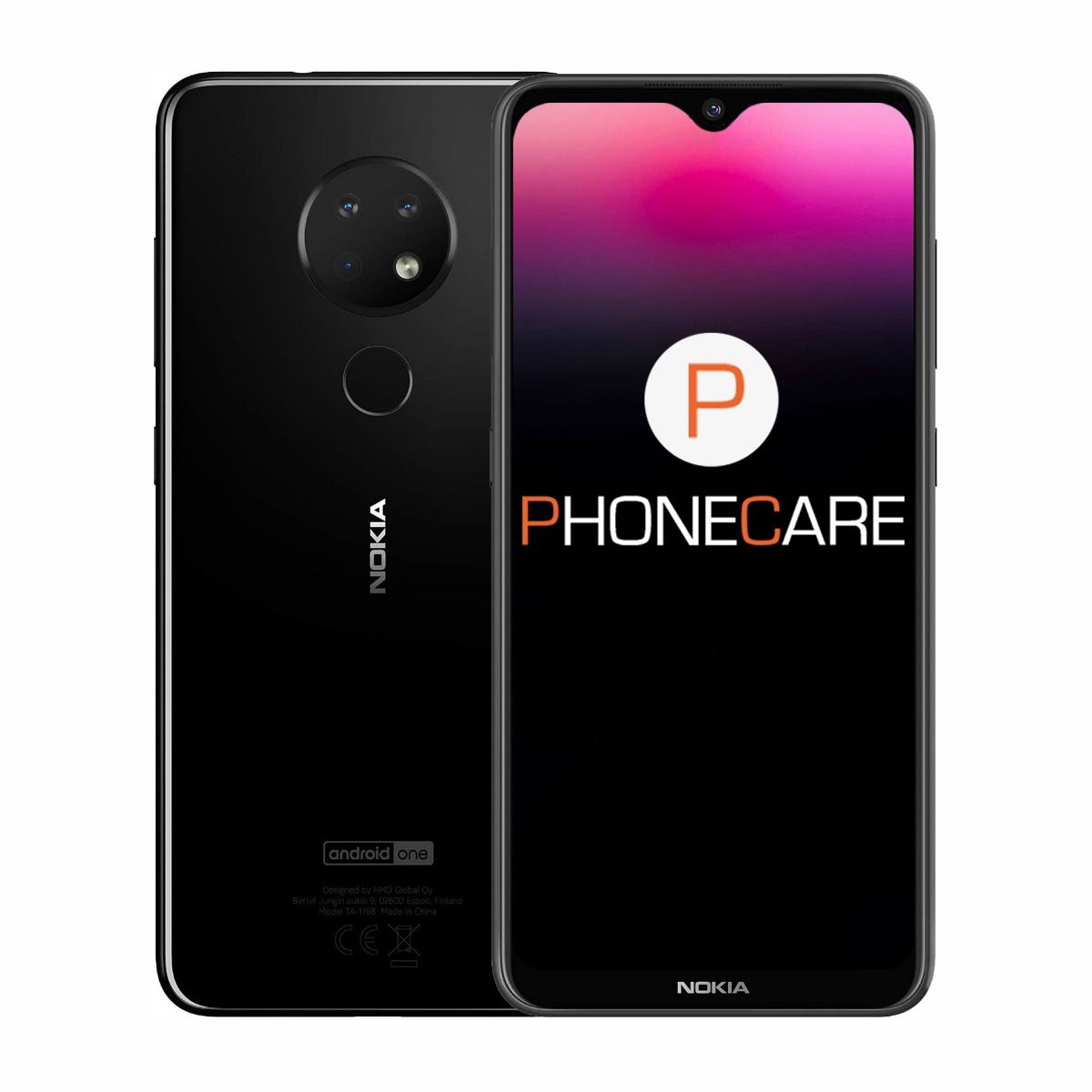 Begagnad Nokia 6.2 64GB Ceramic Black - Bra skick image 1