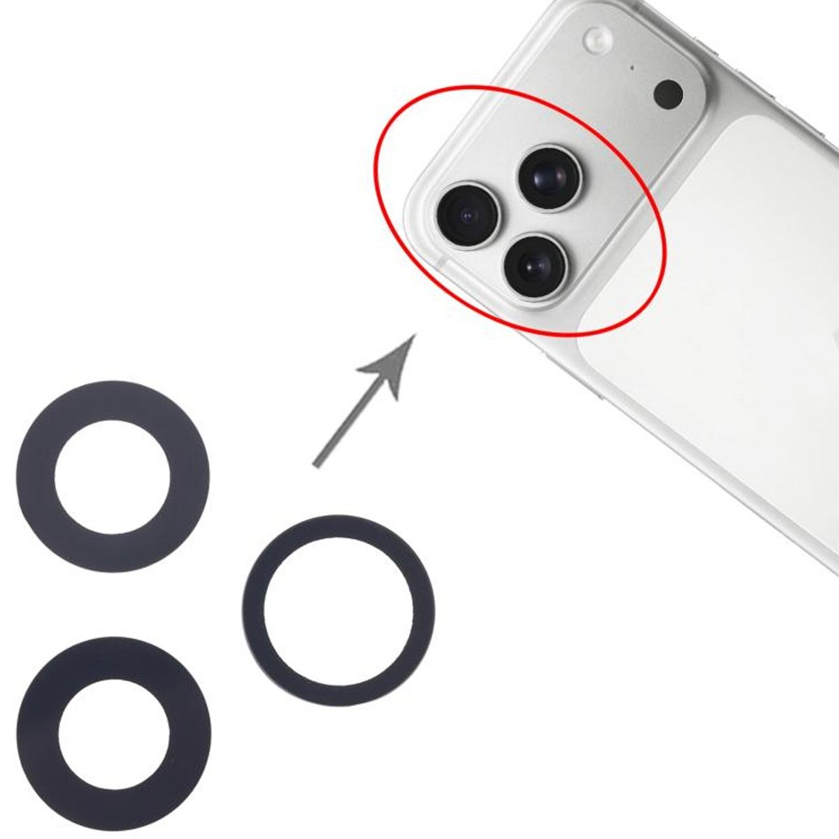 Kameralinser med tejp för iPhone 17 Pro och 17 Pro Max image 4