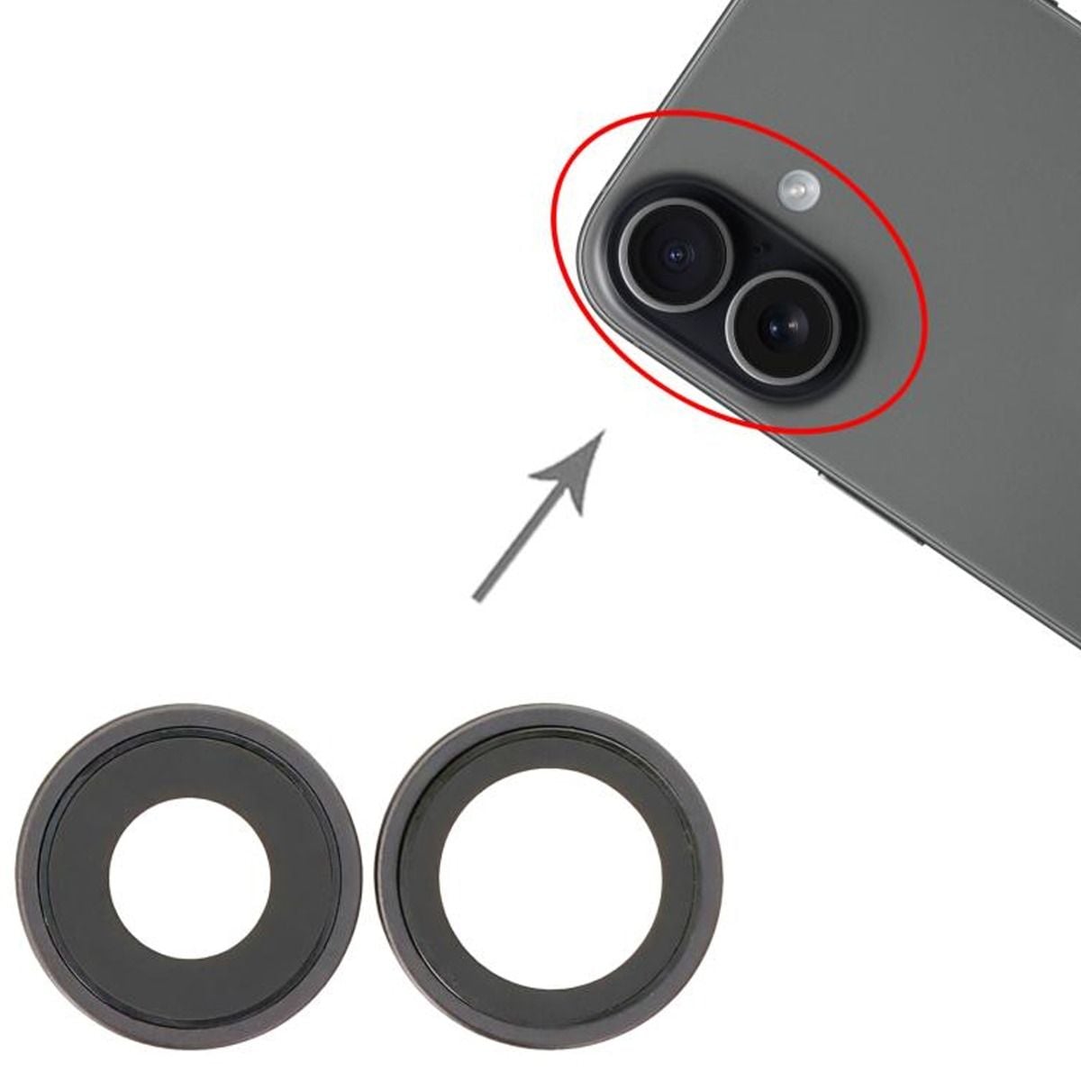 Kameralinser med ram för iPhone 17 - Svart image 3