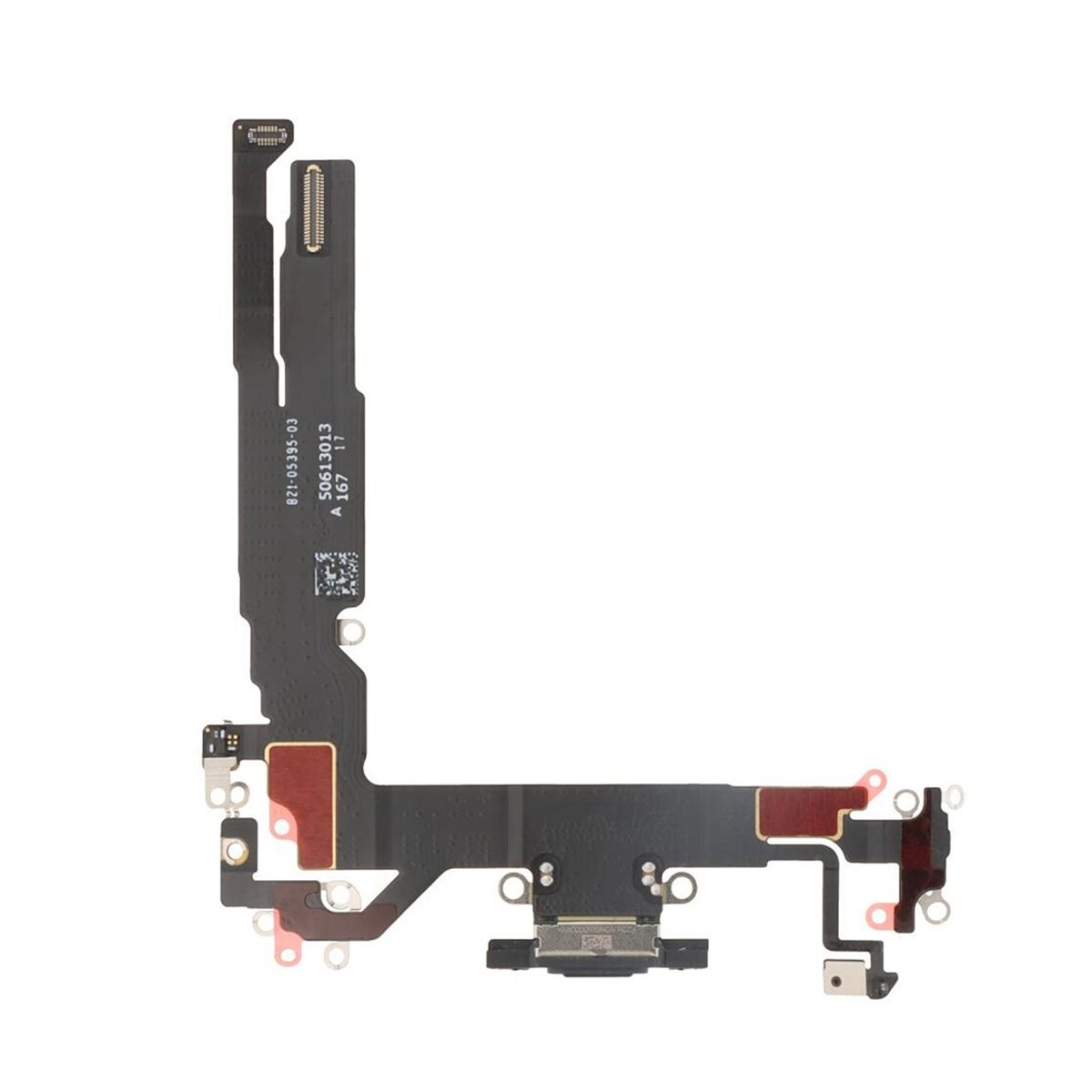 Laddkontakt med Flexkabel för iPhone 17 - Svart image 3