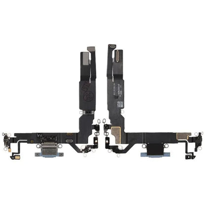 Laddkontakt med Flexkabel för iPhone 17 - Blå image 1