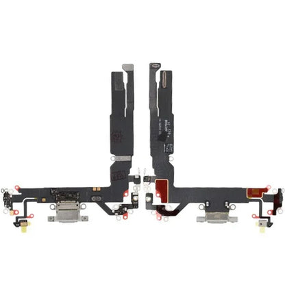 Laddkontakt med Flexkabel för iPhone 17 - Vit image 1