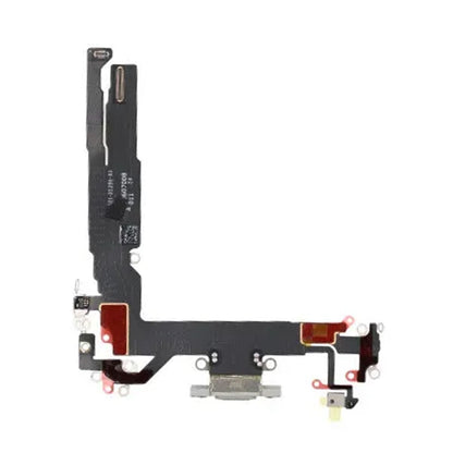 Laddkontakt med Flexkabel för iPhone 17 - Vit image 3