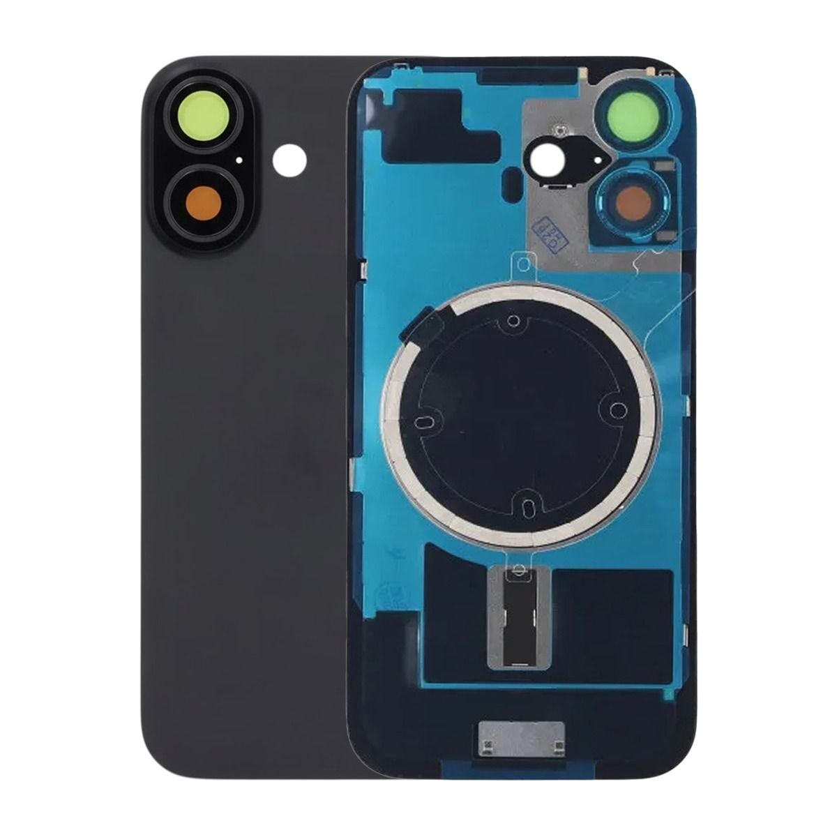Baksida Glas med smådelar för iPhone 17 - Svart image 1