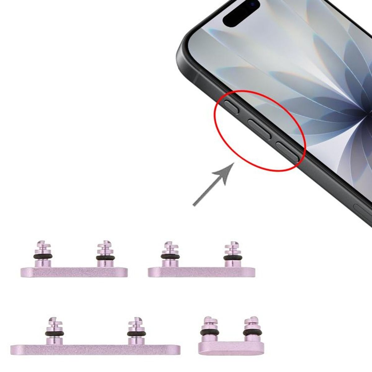 Knappsats för iPhone 17 - Lavendel image 3