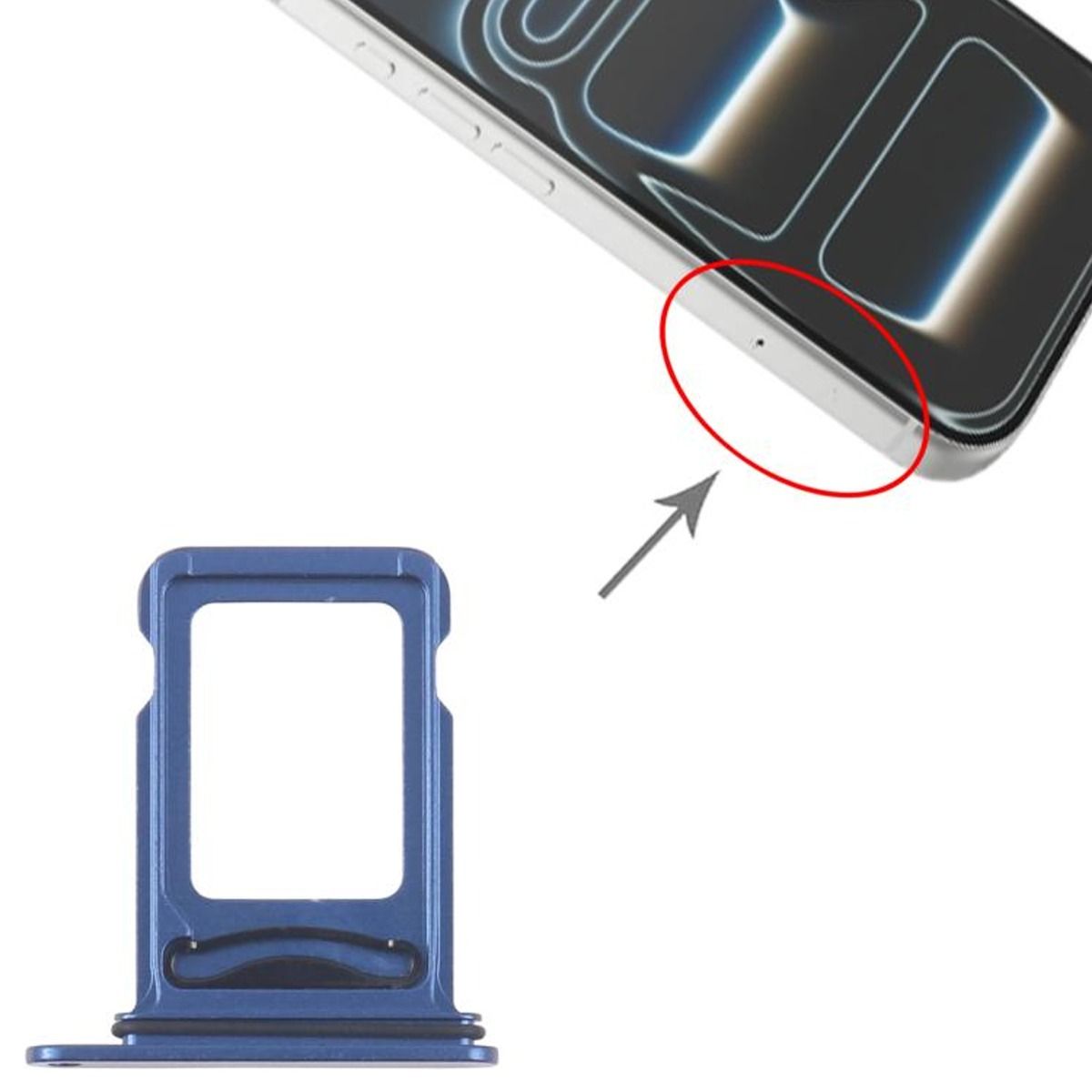 Simkortshållare Dual SIM för iPhone 17 Pro - Deep blue image 4
