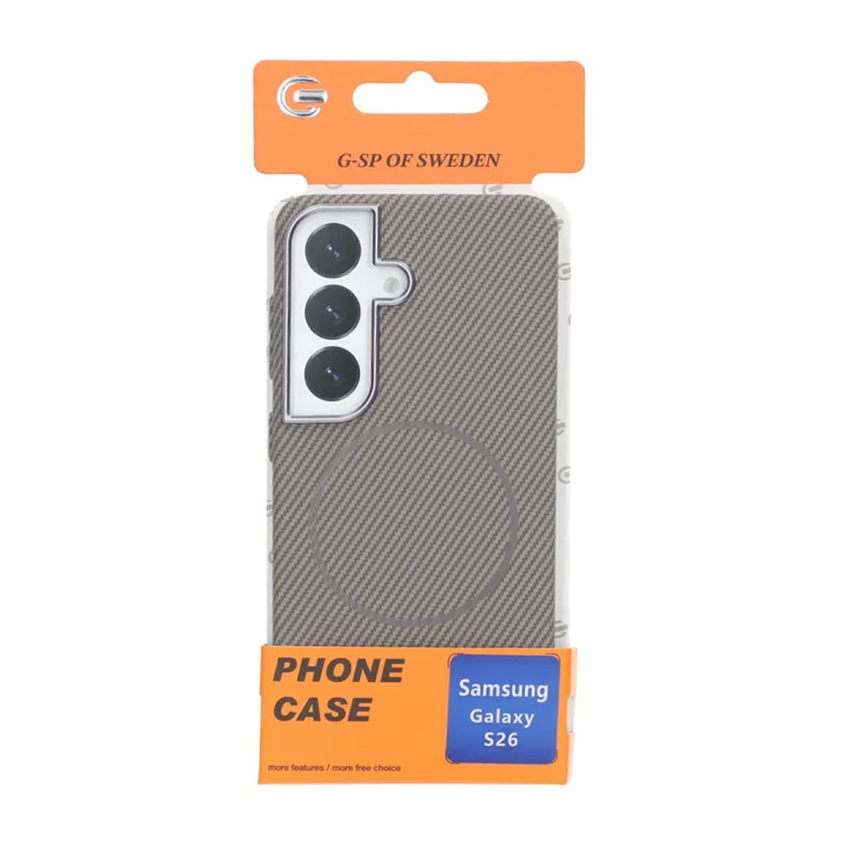 Mobilskal med Carbonmönster för Samsung Galaxy S26 - Grå image 7
