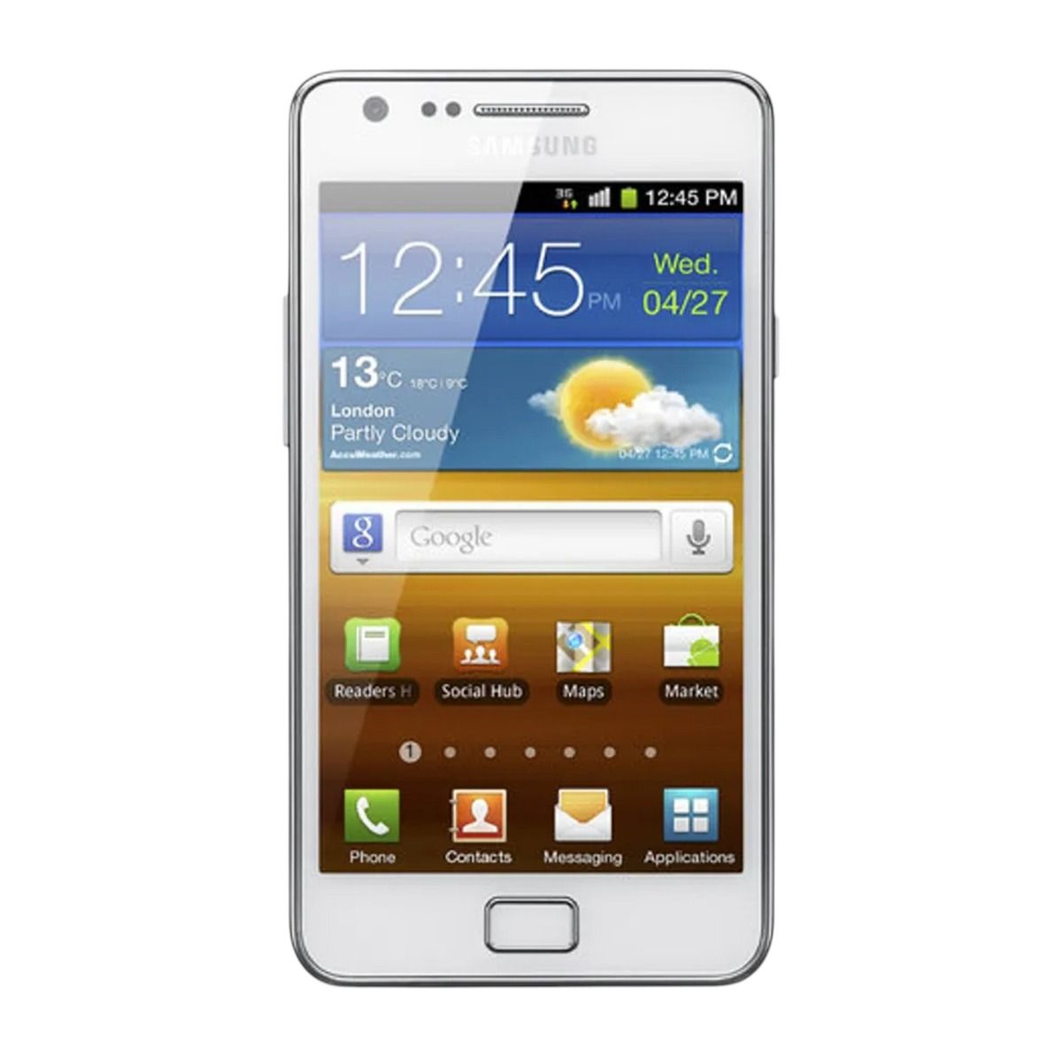 Begagnad Samsung Galaxy S2 16GB Vit - Bra skick image 2