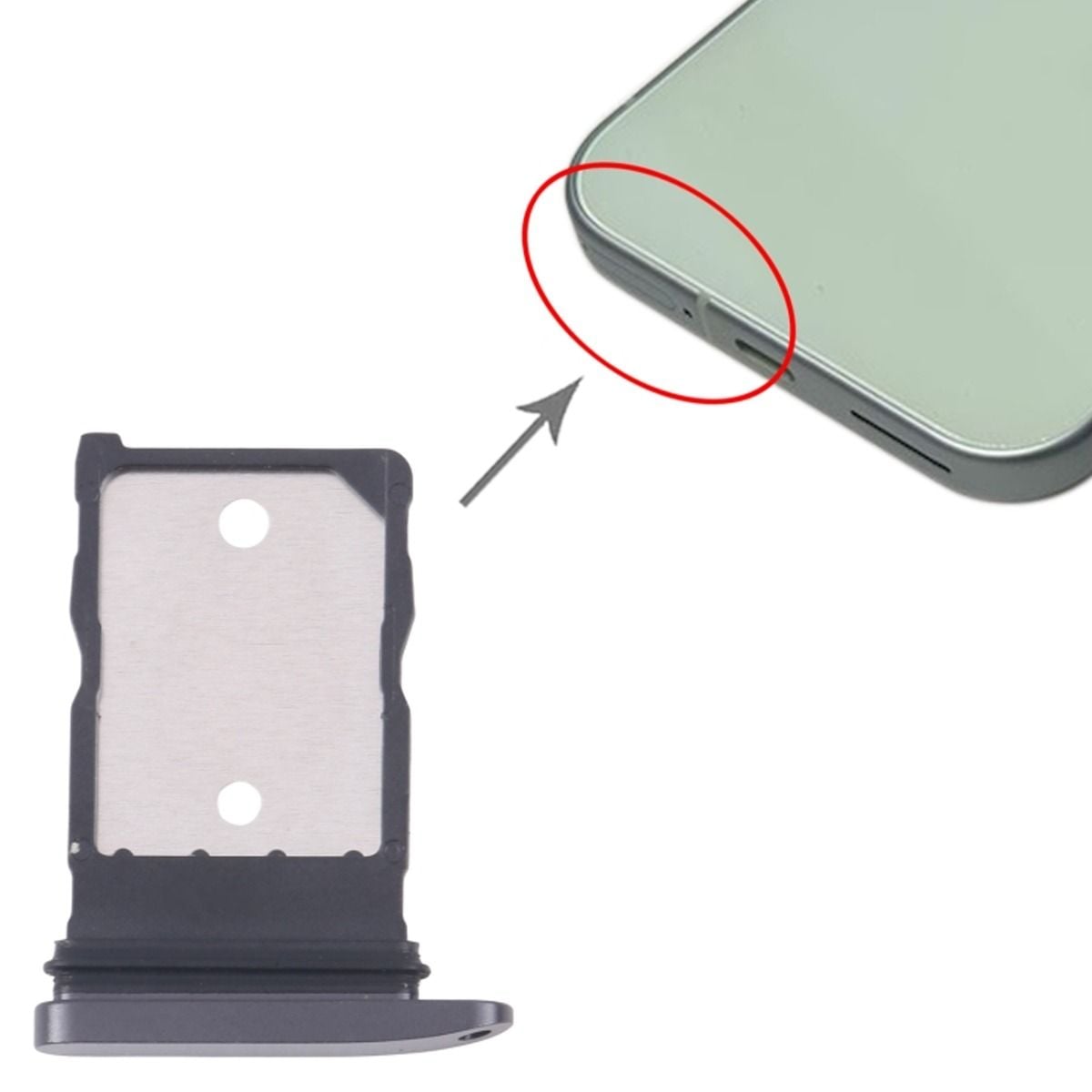 Google Pixel 9 SIM Tray Black image 4
