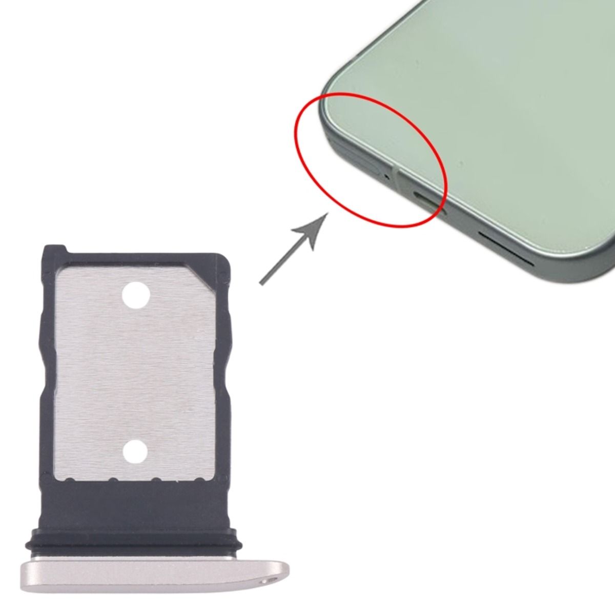 Google Pixel 9 SIM Tray White image 4
