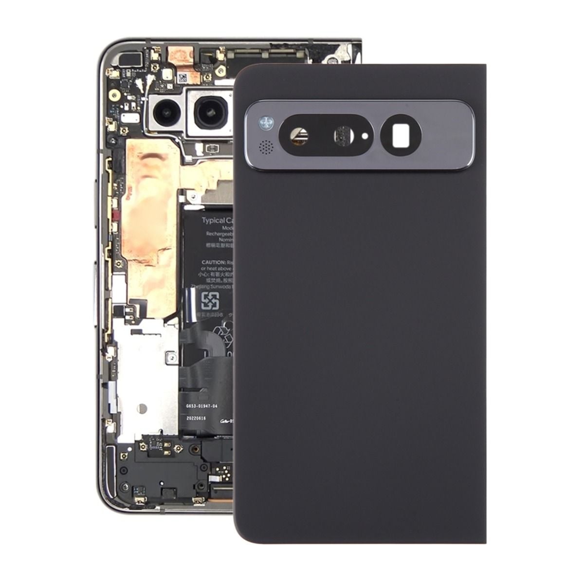 Google Pixel Fold Back Cover Black image 1