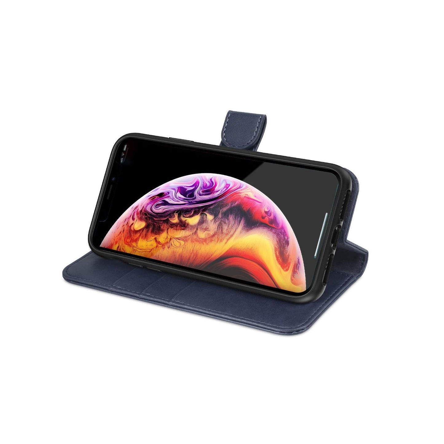 iPhone XS Max Plånboksfodral Magnet - Blå image 4