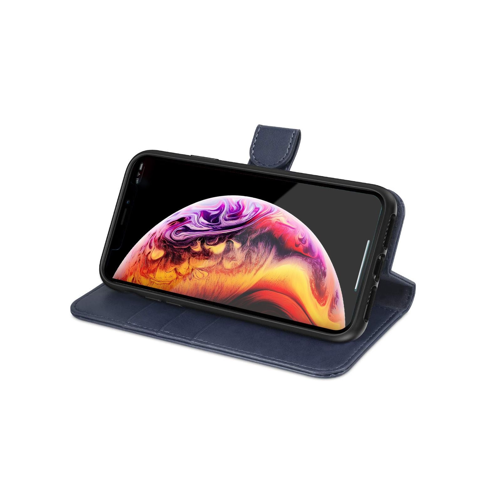 iPhone XS Max Plånboksfodral Magnet - Blå image 4
