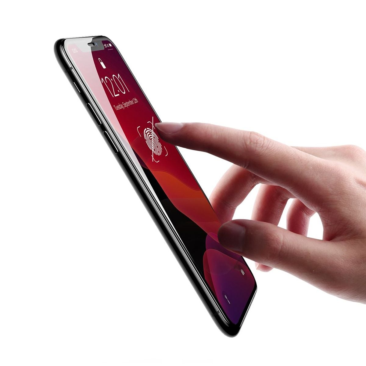Skärmskydd iPhone 11 och iPhone XR - 3D Härdat Glas bulk image 3