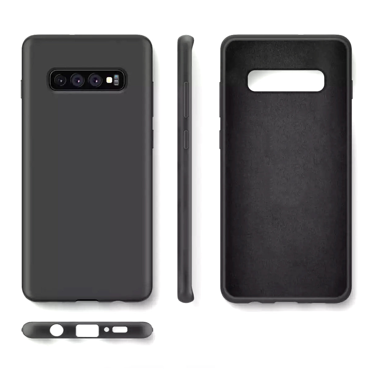 Mobilskal Silikon Samsung S10 - Svart image 4