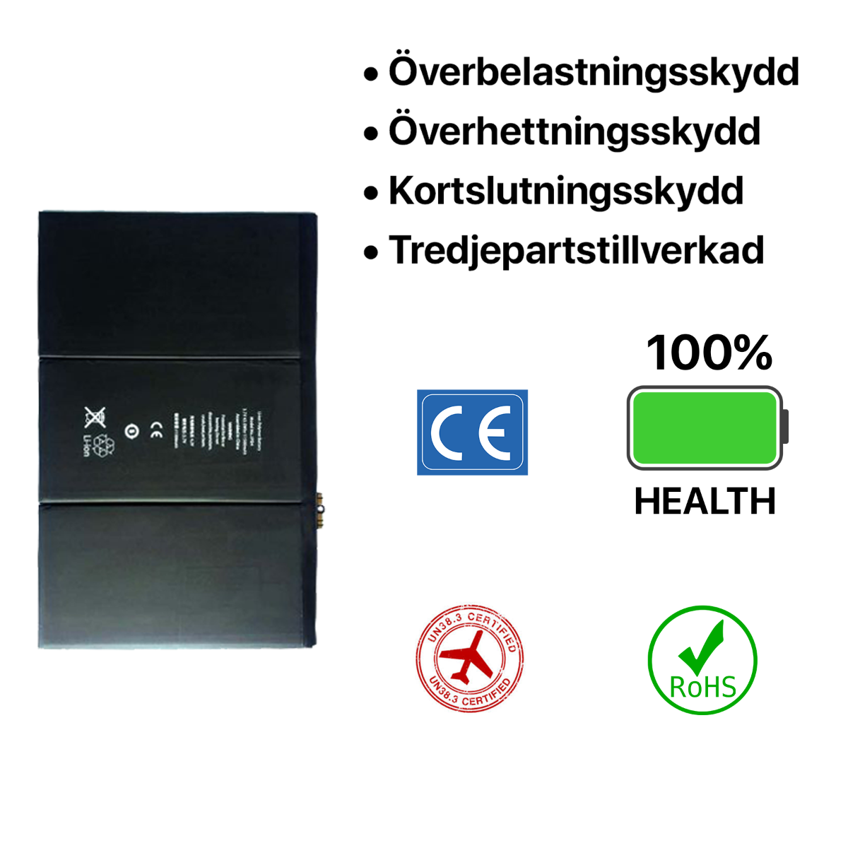 iPad 3/iPad 4 Batteri Hög Kvalité image 4