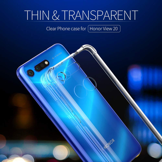 Stöttåligt Mobilskal Huawei Honor View 20 - Transparent image 2