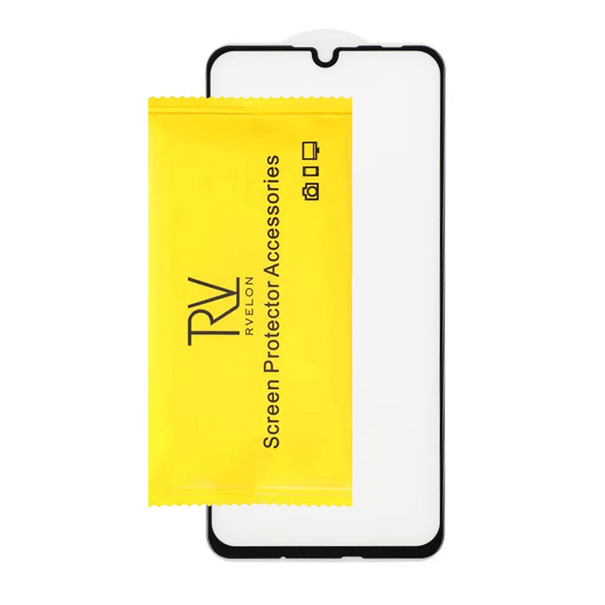 Skärmskydd Huawei P30 Lite - 3D Härdat Glas Svart (bulk) image 3