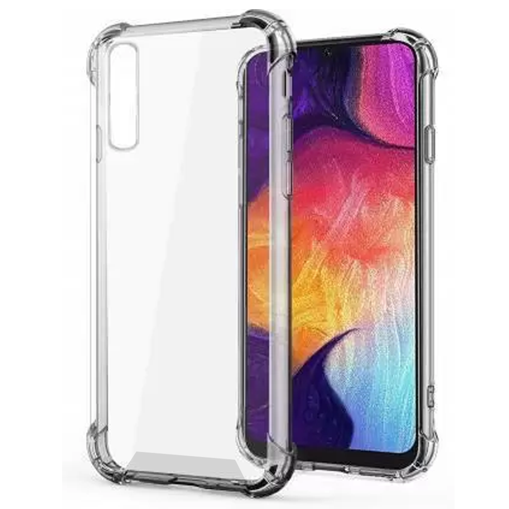 Stöttåligt Skal Samsung A50 - Transparent image 1