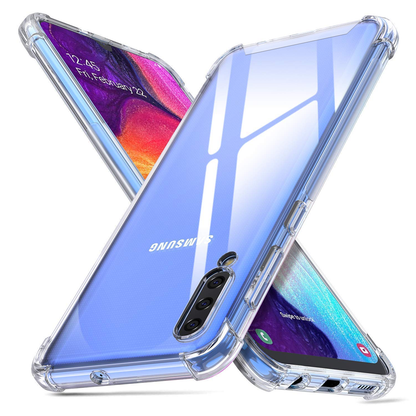 Stöttåligt Mobilskal Samsung Galaxy A70 - Transparent image 1