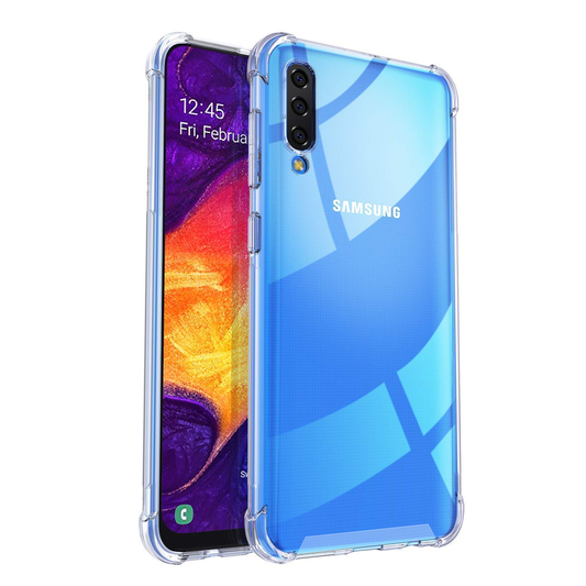 Stöttåligt Mobilskal Samsung Galaxy A70 - Transparent image 2