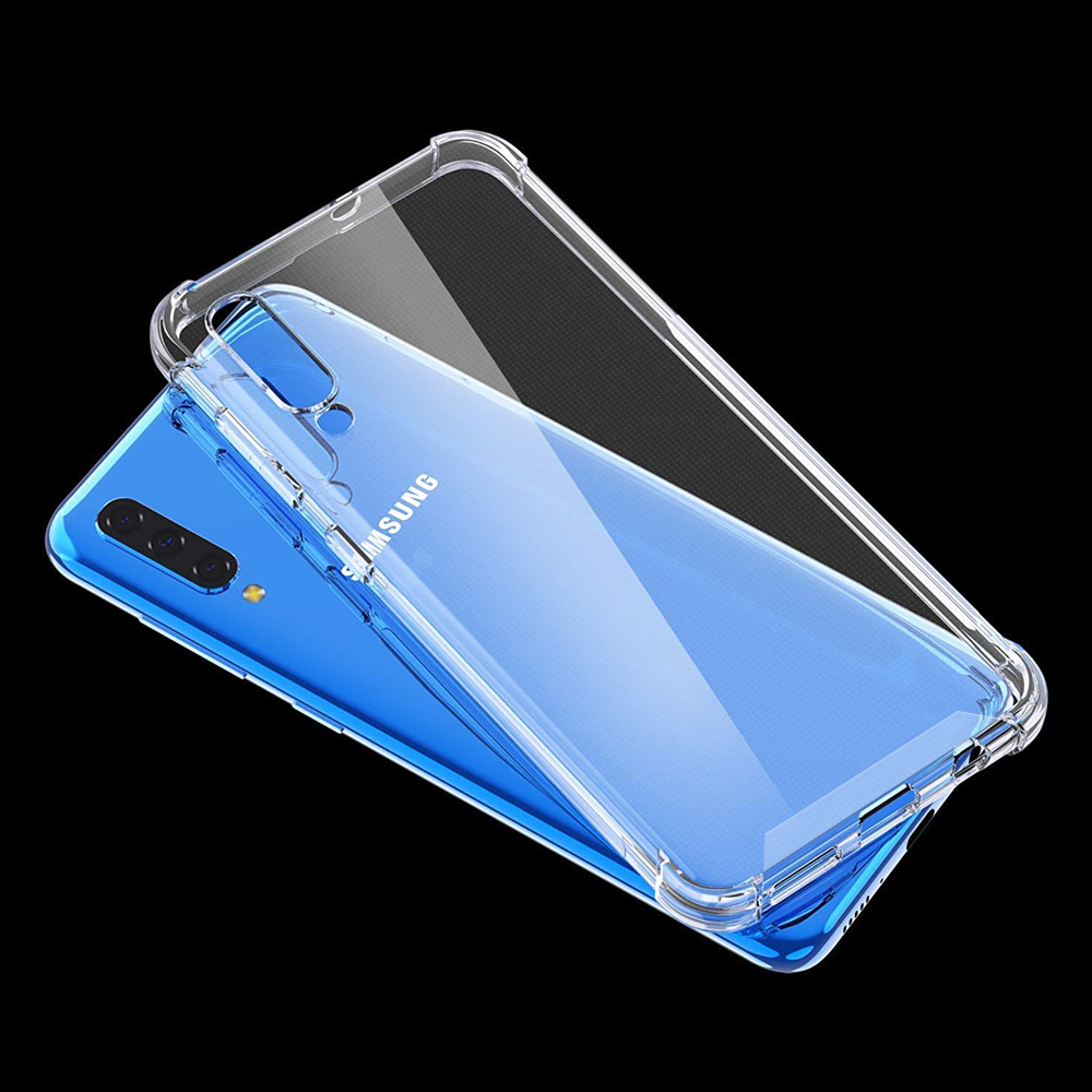 Stöttåligt Mobilskal Samsung Galaxy A70 - Transparent image 3