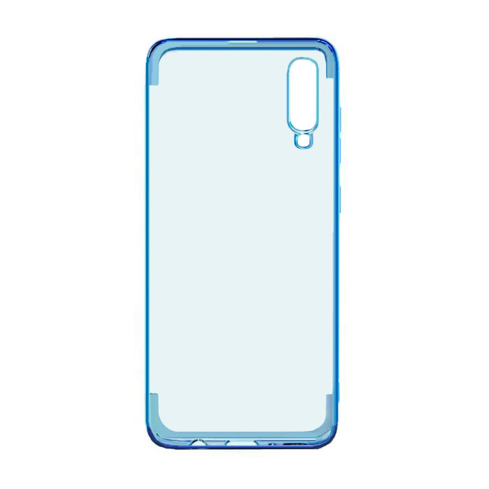 Stöttåligt Mobilskal Samsung A70 - Pläterad Blå image 2