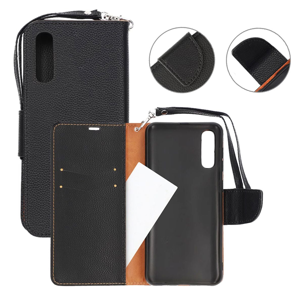 Samsung Galaxy A50 Plånboksfodral med Stativ - Svart image 9