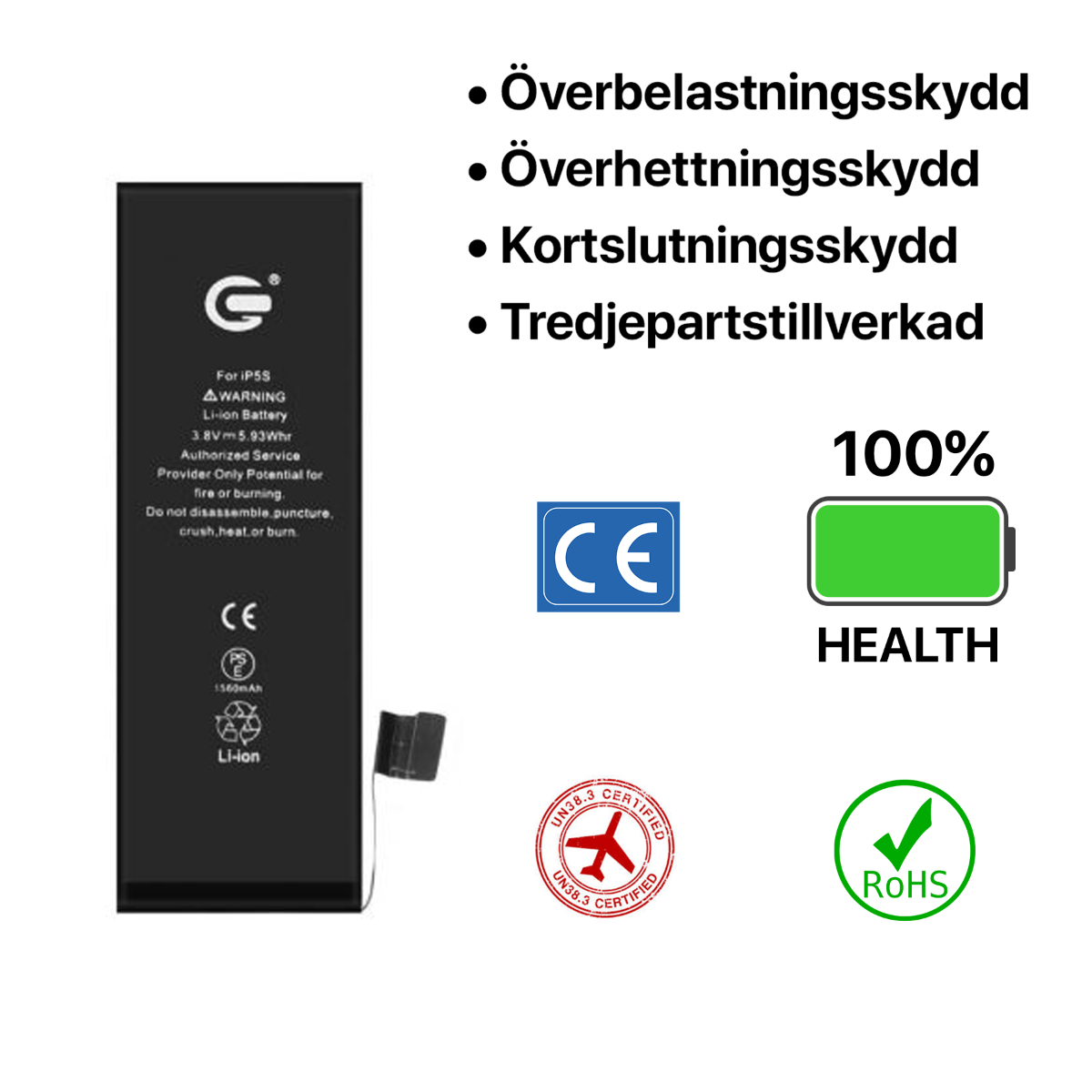 iPhone 5S Batteri Kit image 5