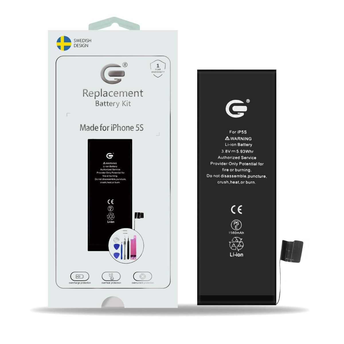 iPhone 5S Batteri Kit image 6