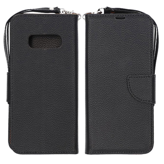 Samsung Galaxy S10e Plånboksfodral med Stativ - Svart/Brun image 1