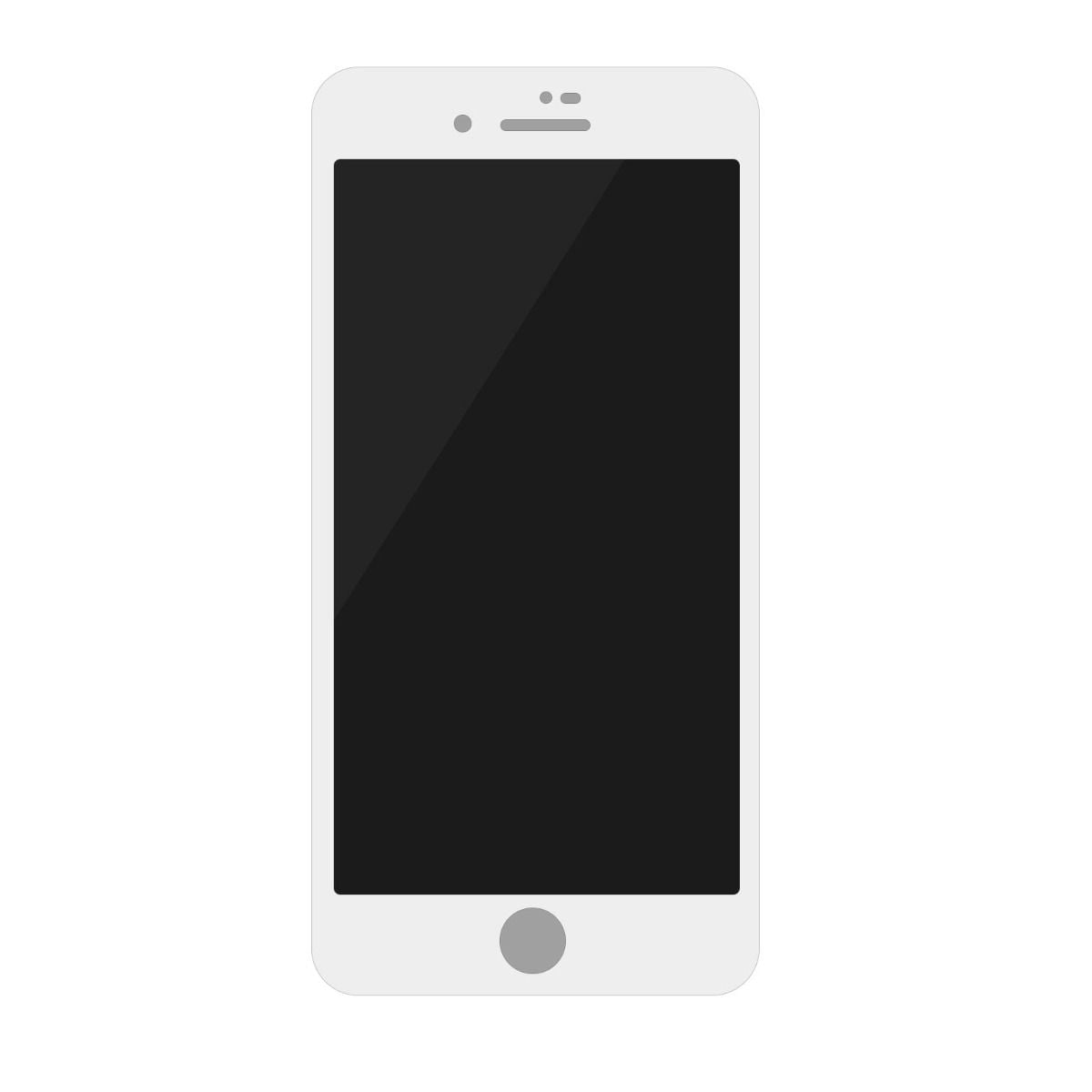 Skärmskydd Privacy iPhone 7/8/SE 2020 - 3D Härdat Glas Vit (bulk) image 14