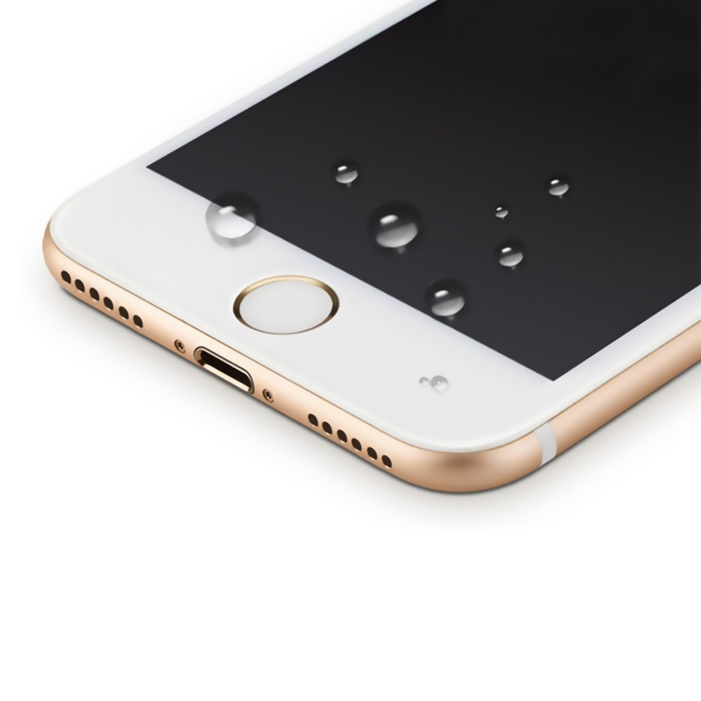 Skärmskydd Privacy iPhone 7/8/SE 2020 - 3D Härdat Glas Vit (bulk) image 3
