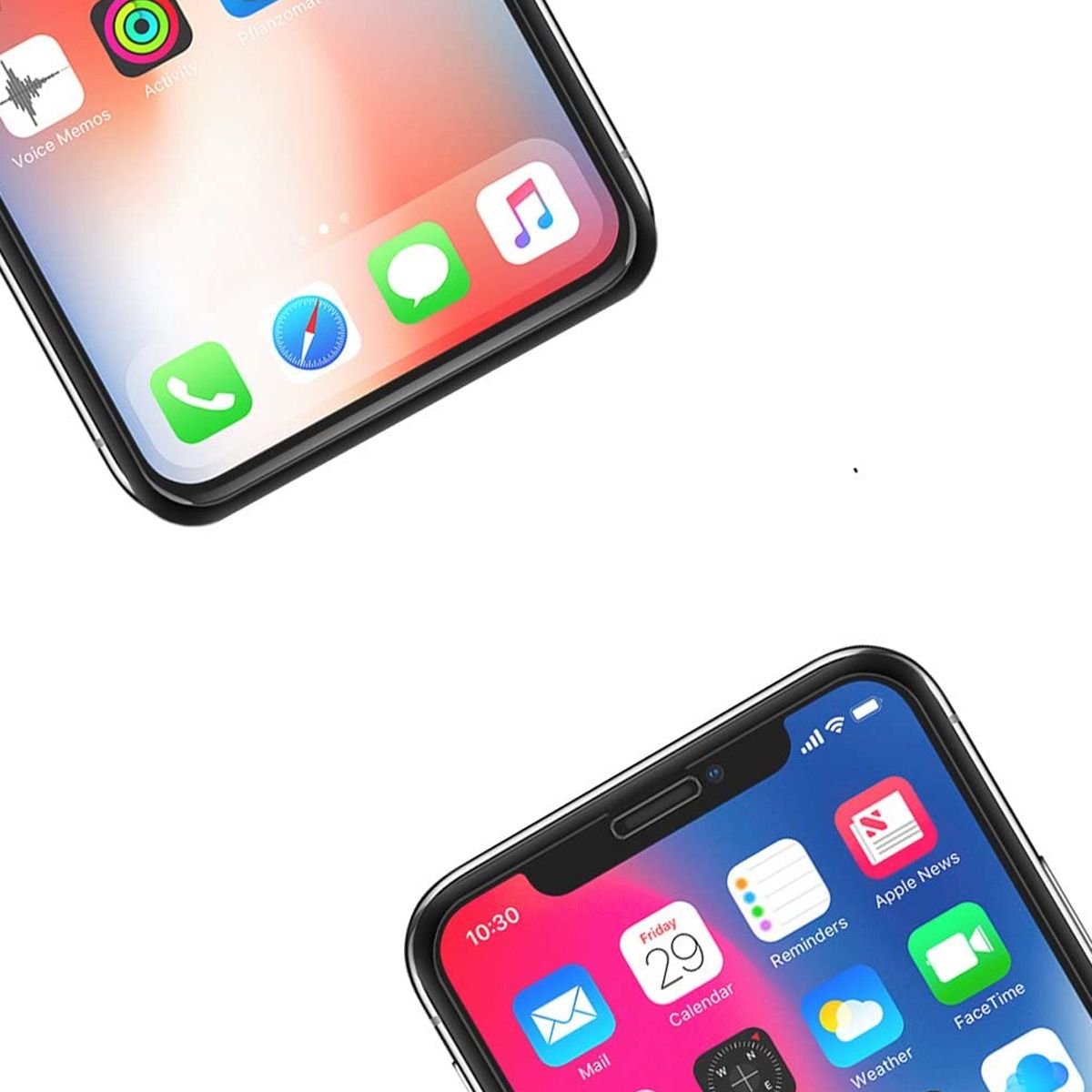 Skärmskydd iPhone X/XS/11 Pro - 3D Härdat Glas Svart (bulk) image 2