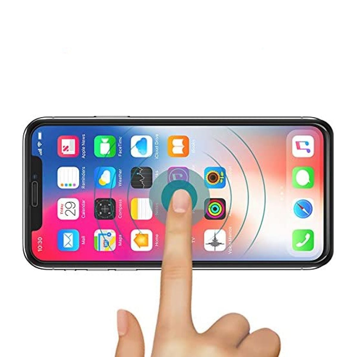 Skärmskydd iPhone X/XS/11 Pro - 3D Härdat Glas Svart (bulk) image 3