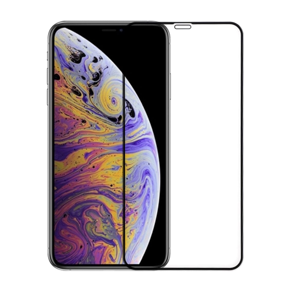 Skärmskydd iPhone 11 Pro Max/XS Max - 3D Härdat Glas Svart (bulk) image 1