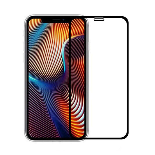 Skärmskydd iPhone 11/XR - 3D Härdat Glas Svart image 1