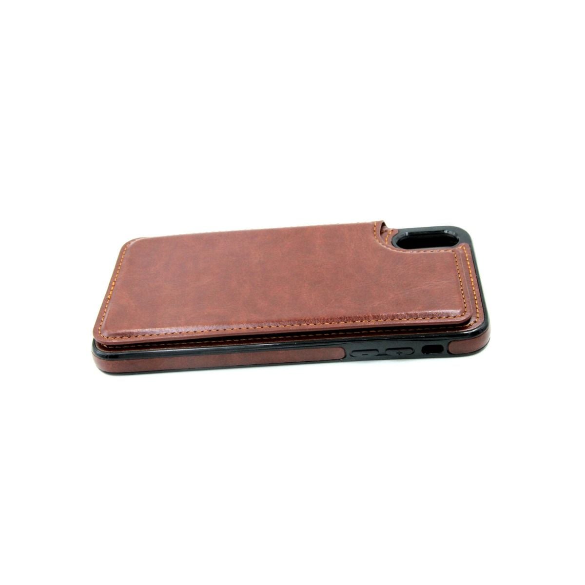 iPhone XS Max Mobilskal med Kortfack - Brun image 5