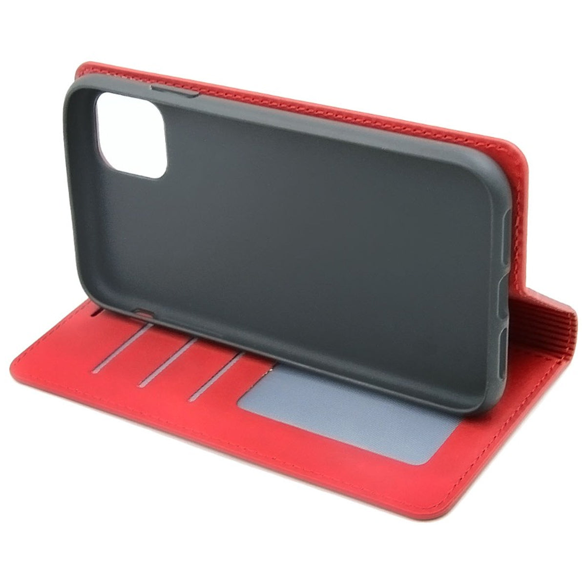 iPhone 11 Pro Max Plånboksfodral Forwenw - Röd image 3