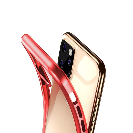 Stöttåligt Mobilskal iPhone 11 Pro Max - Transparent/Röd image 4