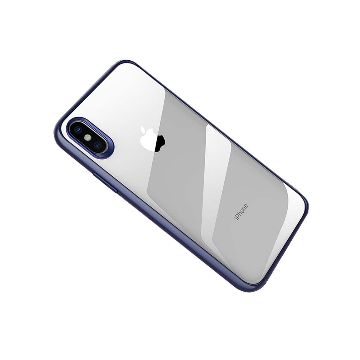 Stöttåligt Mobilskal iPhone XS Max - Blå/Transparent image 5