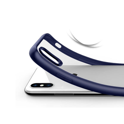 Stöttåligt Mobilskal iPhone XS Max - Blå/Transparent image 6