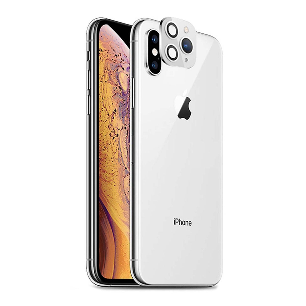 Universal Kameralins iPhone 11 Pro/11 Pro Max till iPhone X/XS/XS Max - Silver image 4