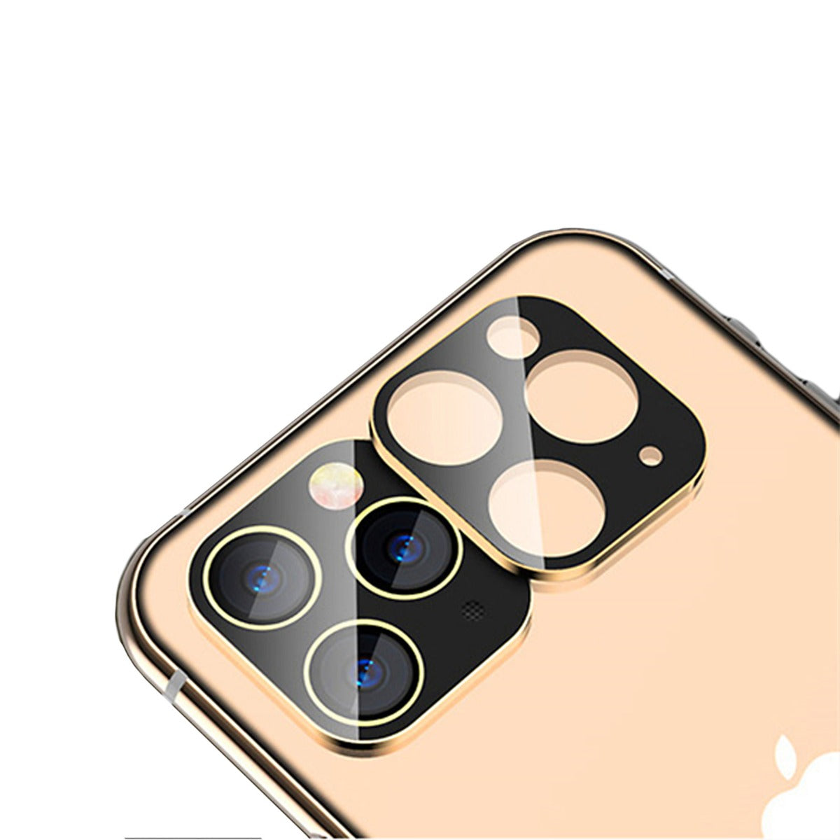 Kameraskydd iPhone 11 Pro/11 Pro Max - Härdat Glas Guld image 3