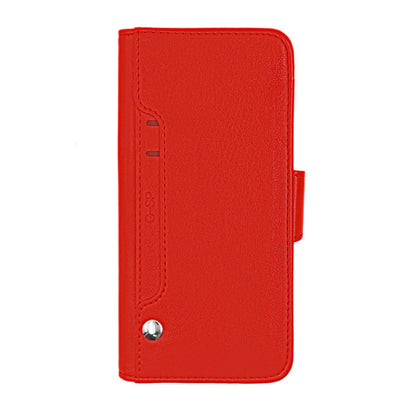 iPhone 11 Pro Max Plånboksfodral Stativ med extra Kortfack - Röd image 1