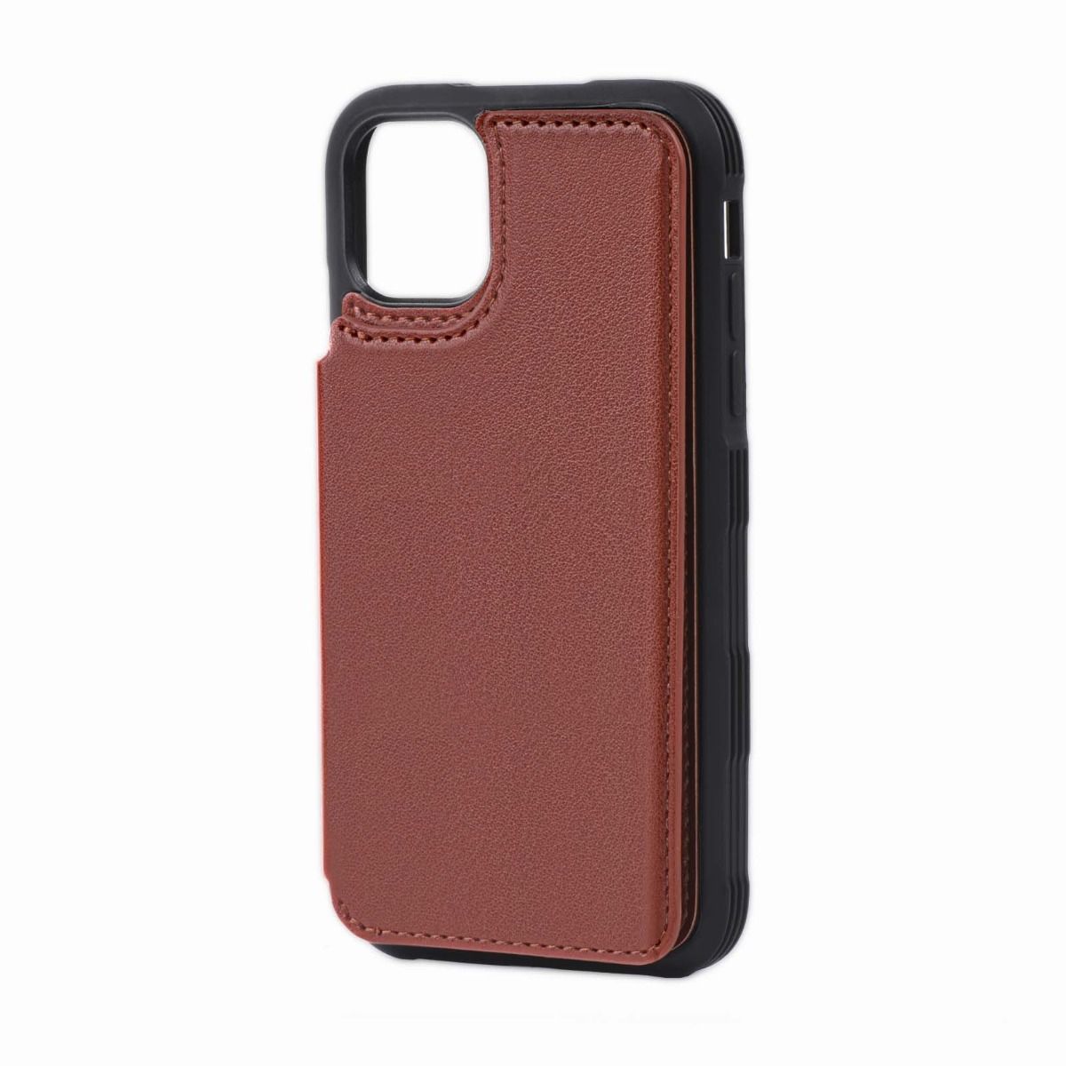 iPhone 11 Pro Stöttåligt Skal med Kortfack - Brun image 3