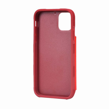 iPhone 11 Pro Max Stöttåligt Skal med Kortfack  - Röd image 7