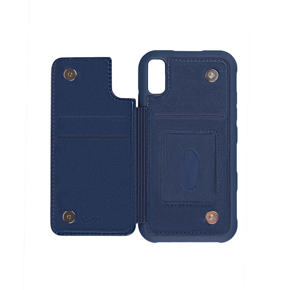 Stöttåligt Skal Kortfack G-SP iPhone X/XS - Blå image 5