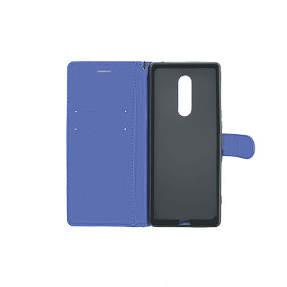 Sony Xperia 1 Plånboksfodral med Stativ - Blå image 3