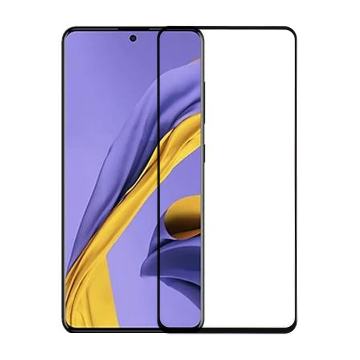 Skärmskydd och kameraskydd Samsung A51- 3D Härdat Glas image 1